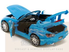 JADA TOYS 1/24 ÖLÇEK  FAST &FURIOUS 2001 HONDA S2000 MAVİ