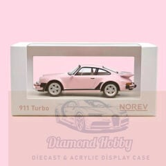 NOREV 1/43 ÖLÇEK PORSCHE 911 TURBO-PEMBE RENK