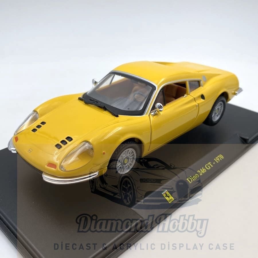 BURAGO 1/24 FERRARİ DİNO 246 GT -1970 SARI RENK