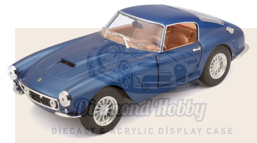 BURAGO 1/24 FERRARİ 250 GT Berlinetta passo corto MAVİ RENK