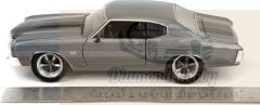 JADA TOYS 1/24 ÖLÇEK FAST & FURIOUS 1970 CHEVROLET CHEVELLE SS-GRİ