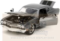 JADA TOYS 1/24 ÖLÇEK FAST & FURIOUS 1970 CHEVROLET CHEVELLE SS-GRİ