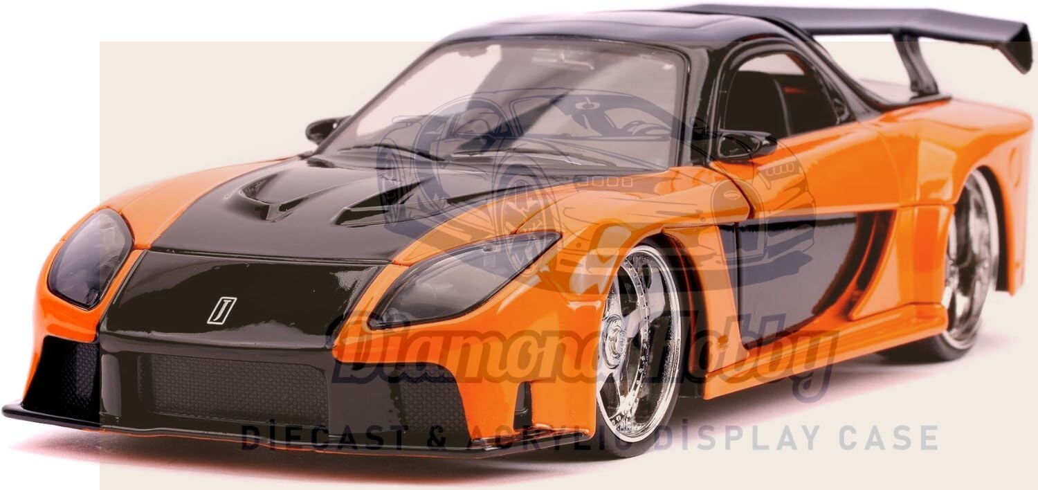 JADA TOYS 1/24 ÖLÇEK FAST & FURIOUS HAN'S MAZDA RX-7 FİGÜRSÜZ