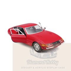 BURAGO 1/24 ÖLÇEK  FERRARİ 365 GTB4   -KIRMIZI RENK