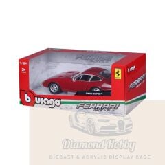 BURAGO 1/24 ÖLÇEK  FERRARİ 365 GTB4   -KIRMIZI RENK