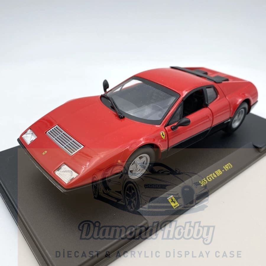 BURAGO 1/24 ÖLÇEK  FERRARİ 365 GT4 BB-1973 KIRMIZI-SİYAH RENK