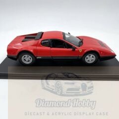 BURAGO 1/24 ÖLÇEK  FERRARİ 365 GT4 BB-1973 KIRMIZI-SİYAH RENK